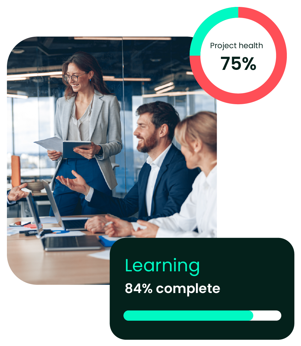 OXI Outlook project health and learning progress visualization