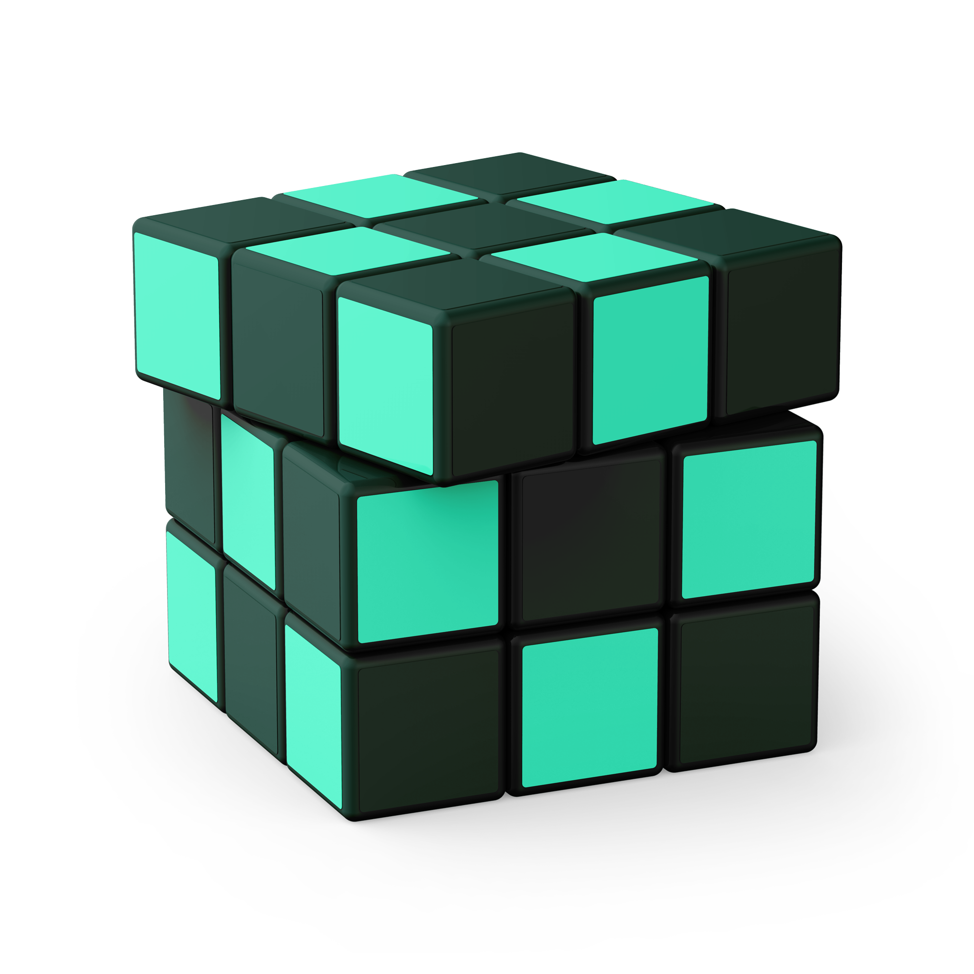 Rubik's cube representing the improvement operating system